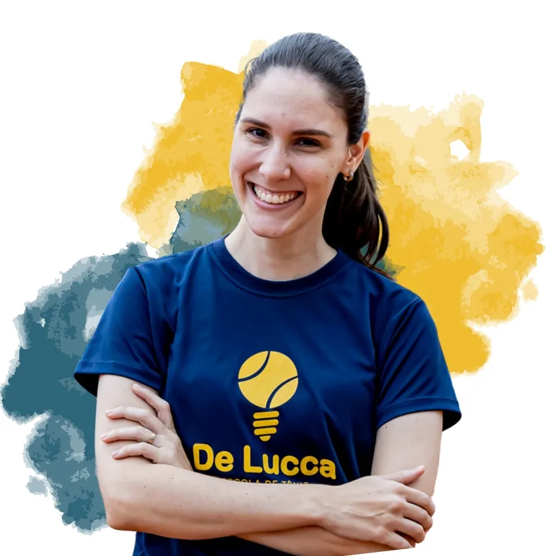 Carolina, Sócia Fundadora, Diretora Administrativa e Financeira da De Lucca Tênis